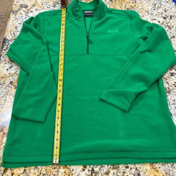 Yellow Jack Wolfskin Gecko Fleece Mens Jack Wolfskin Gecko Green